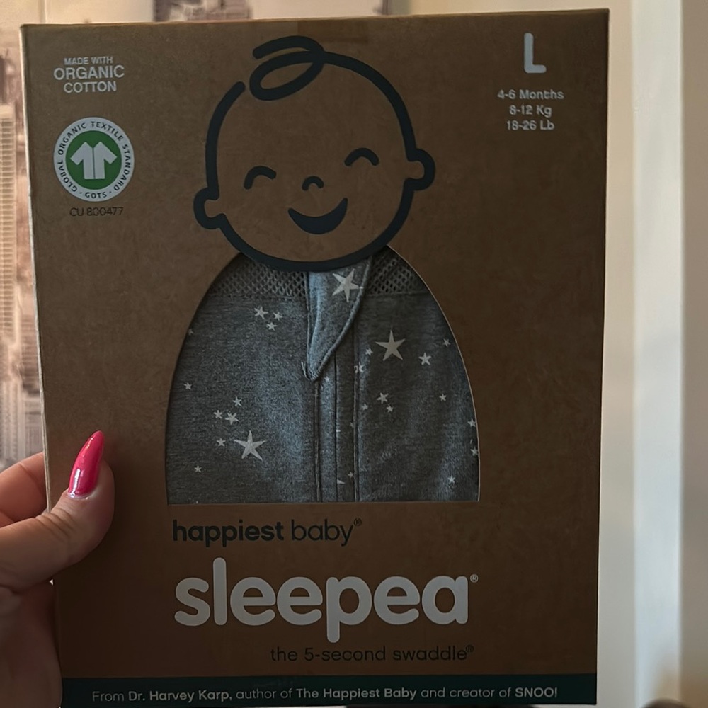 Happiest Baby Sleeppea Gray Sleep Sack